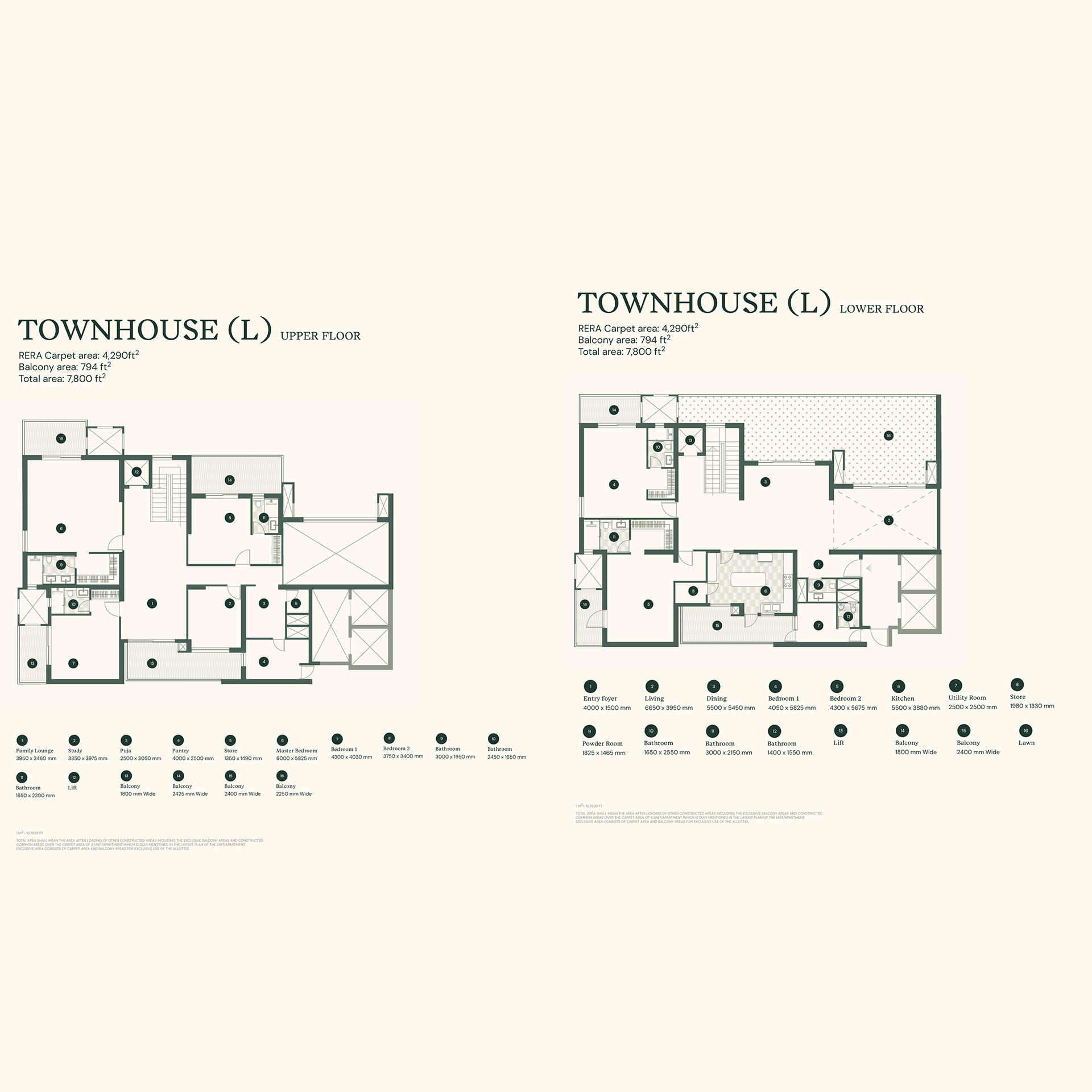 Max Estate 105 — Townhouse (L) Floor Plan